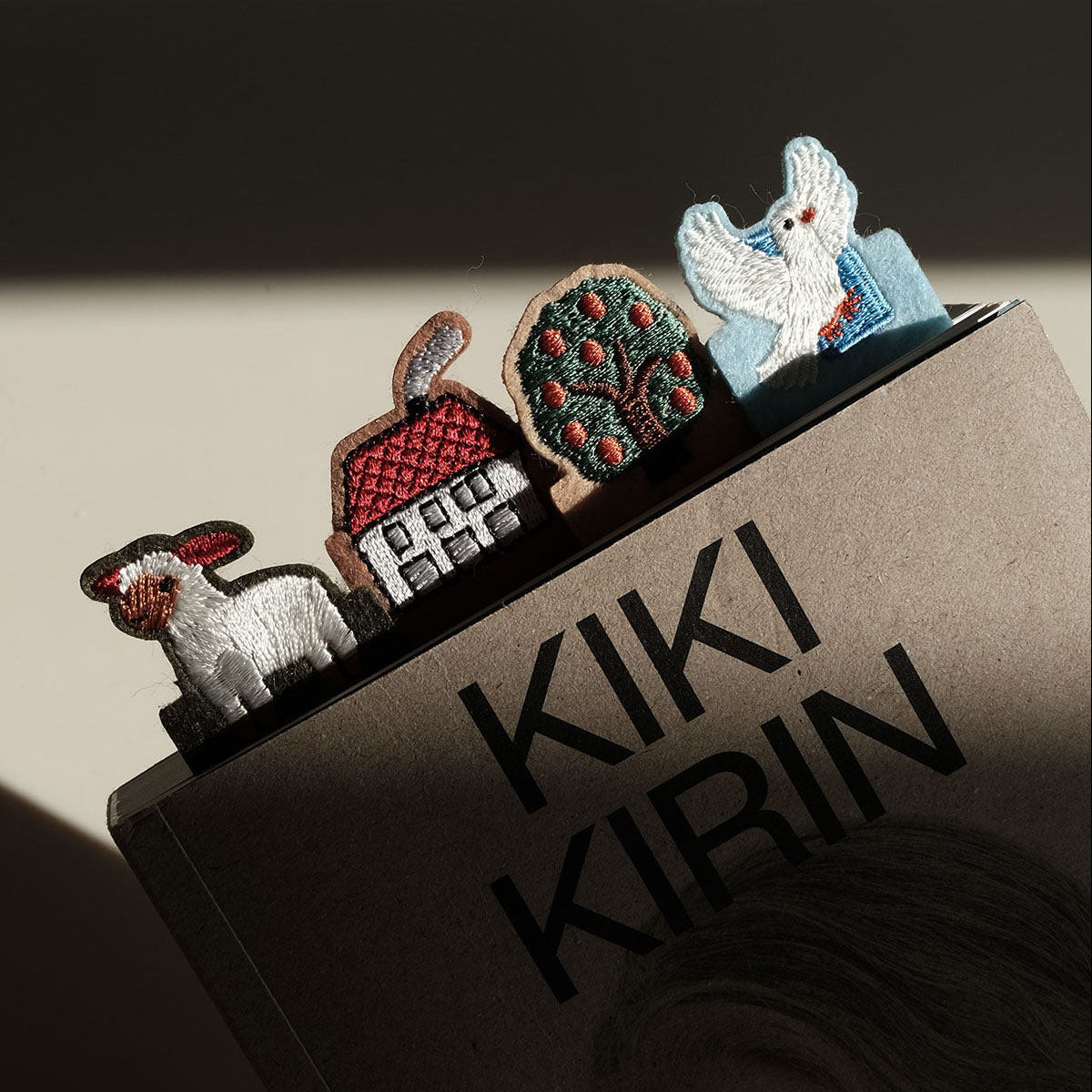 House Felt Hand-Embroidered Bookmark