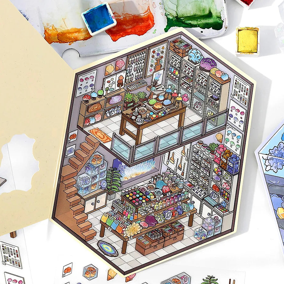 Rock Palette 3D Scene Sticker