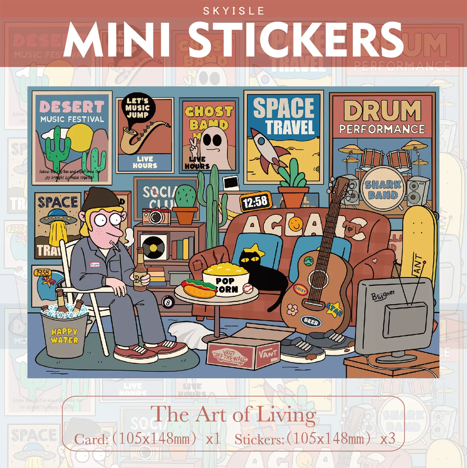The Art of Living 2.5D Miniature Scene Sticker