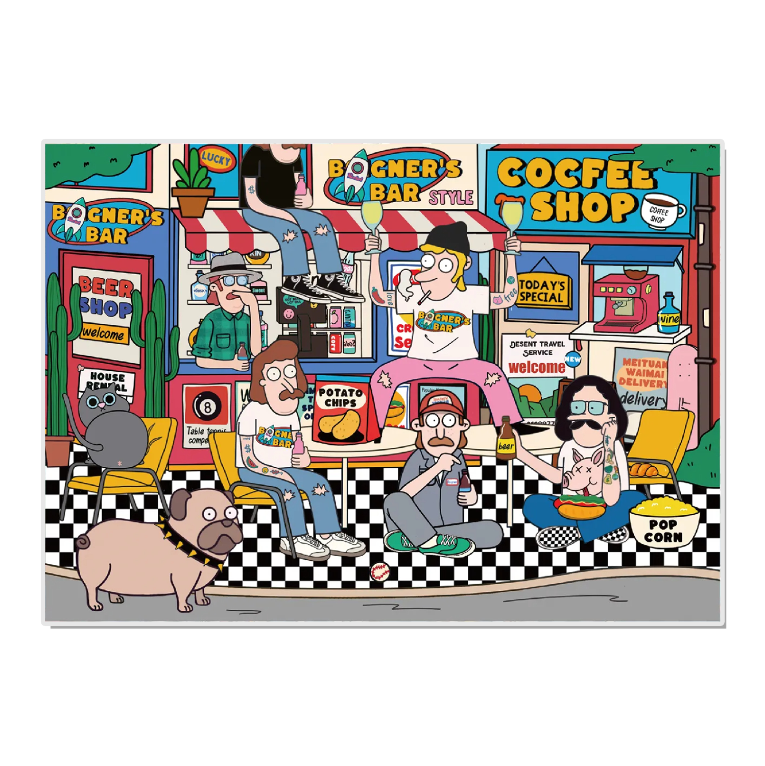 Good Vibes Only 2.5D Miniature Scene Sticker