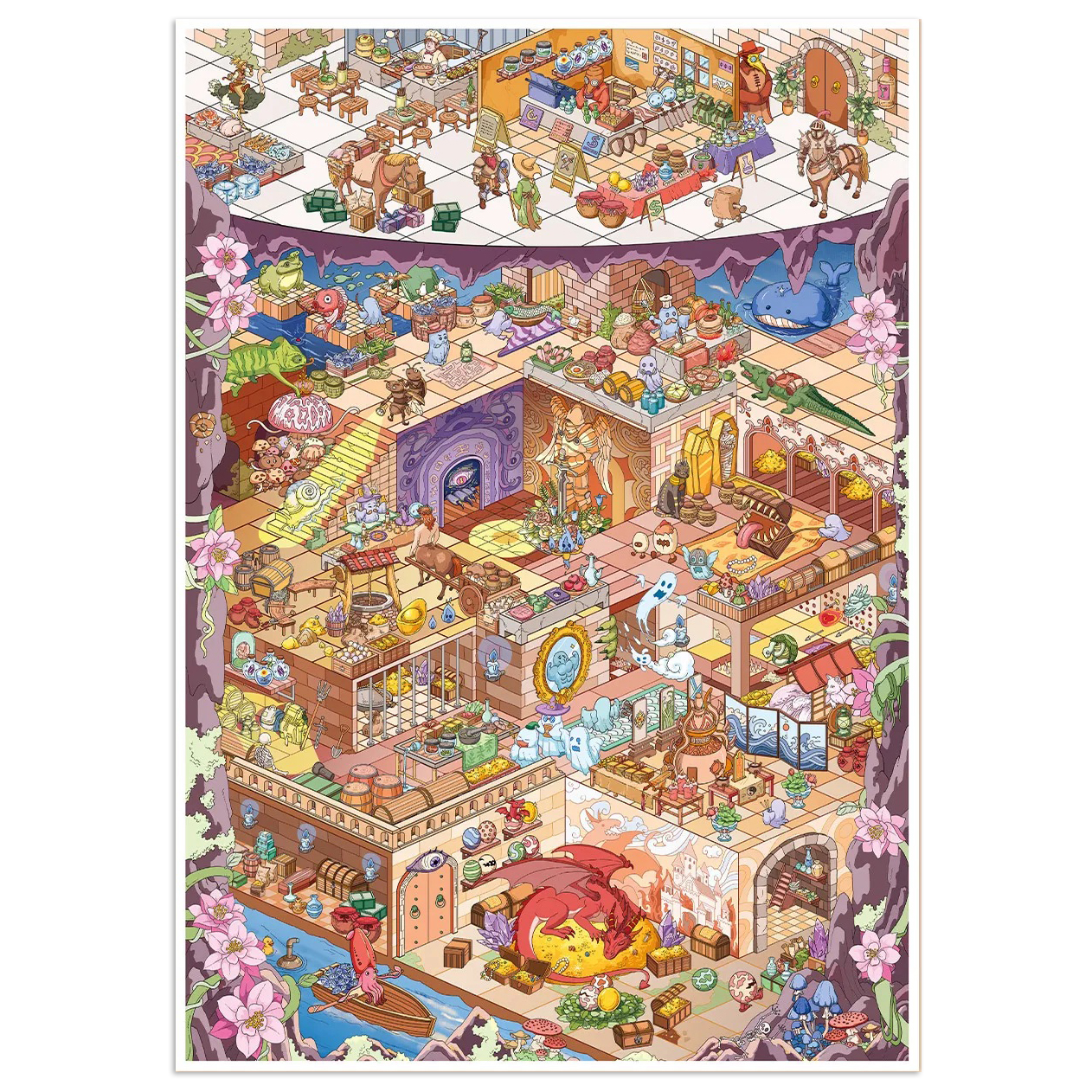 Dungeon Adventure Shop Scene Stickers