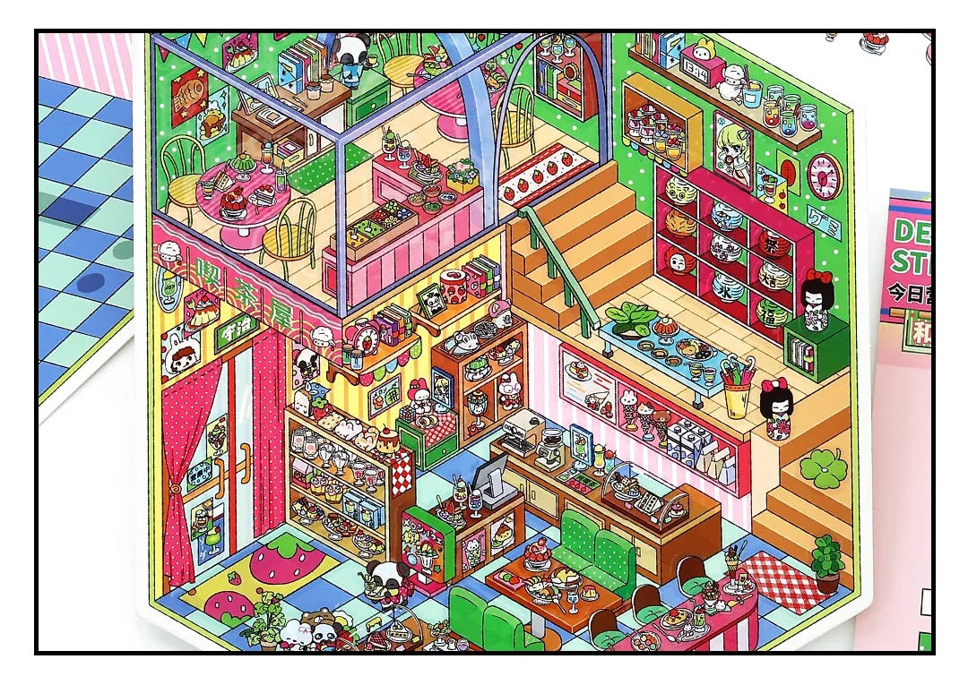 Wagashiya Shop Scene Stickers