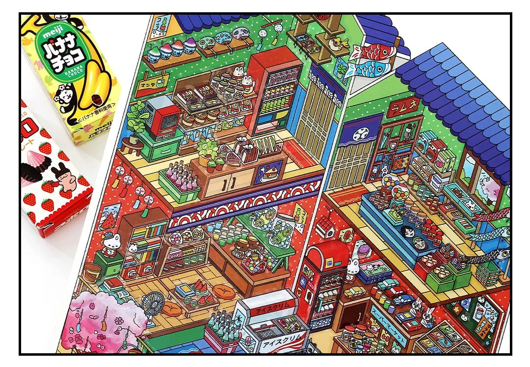 General Store Shop Scene Stickers