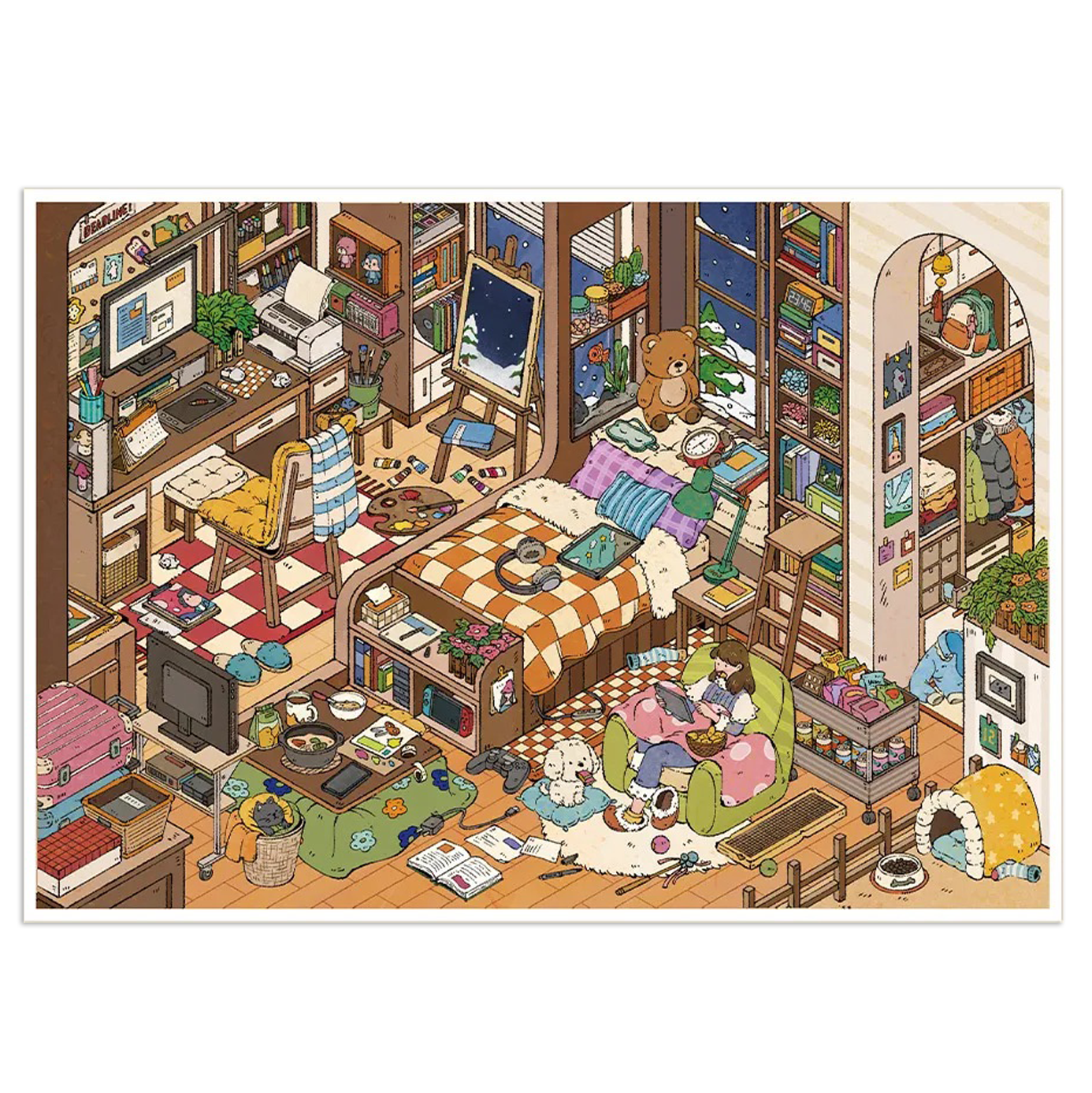 Perceivers' Nest Room Scene Stickers