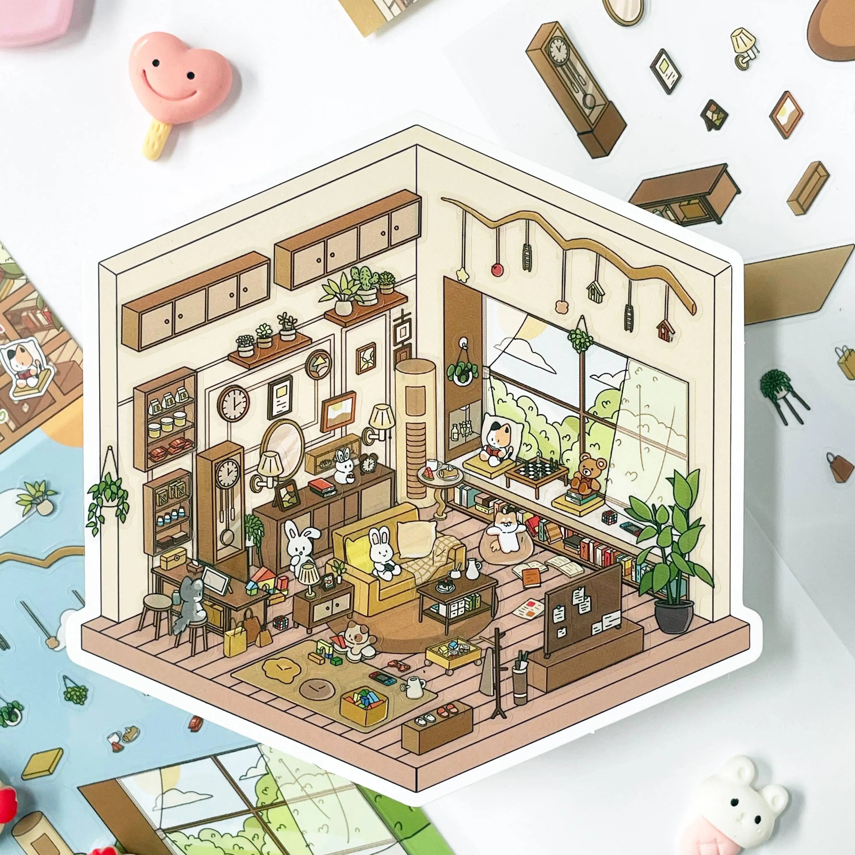 Living Nest 3D Scene Sticker 