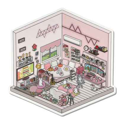 Gamer Cove 3D Scene Sticker 