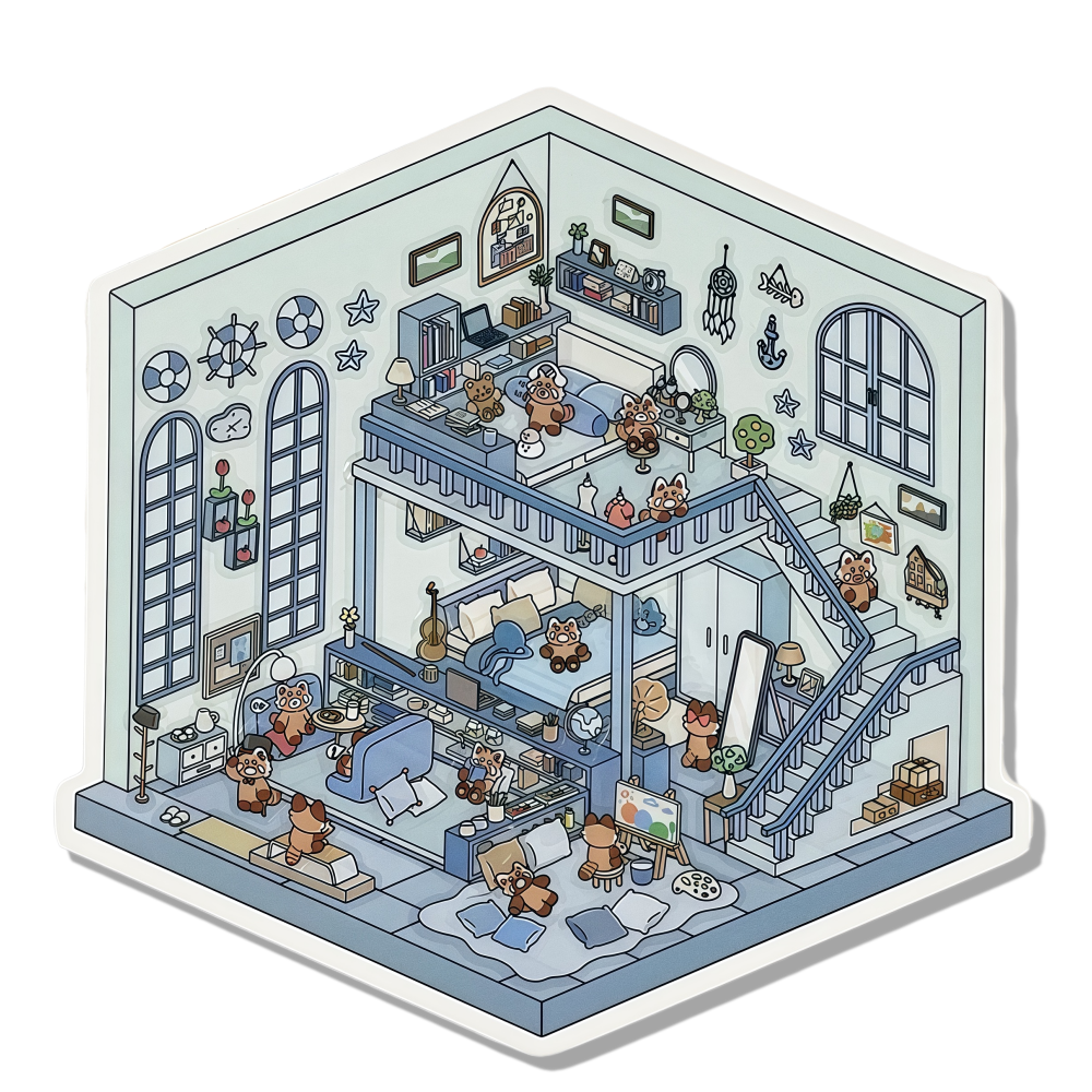 Dream Pocket 3D Scene Sticker 