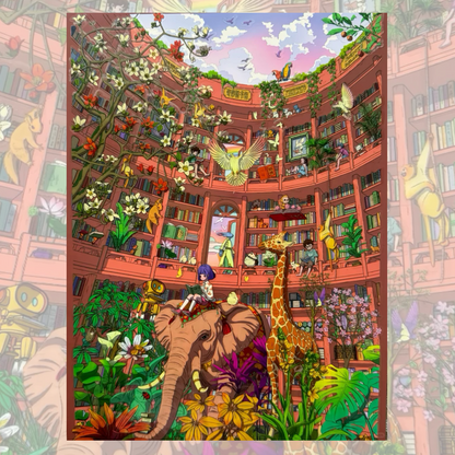 Wonderstruck Books 3D Miniature Scene Sticker 