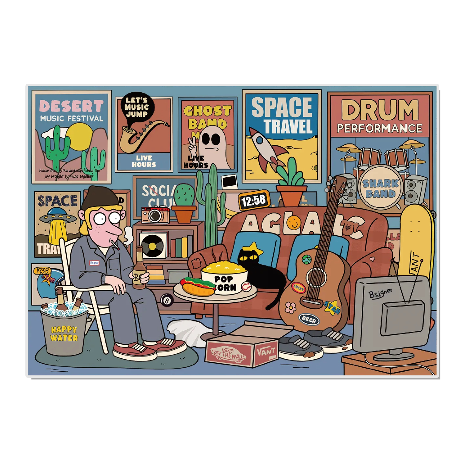 The Art of Living 2.5D Miniature Scene Sticker 