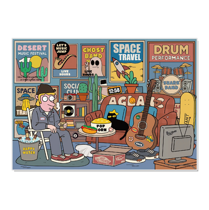 The Art of Living 2.5D Miniature Scene Sticker 
