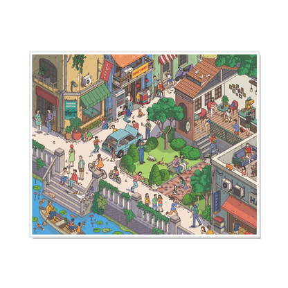 High Noon 3D Miniature Scene Sticker