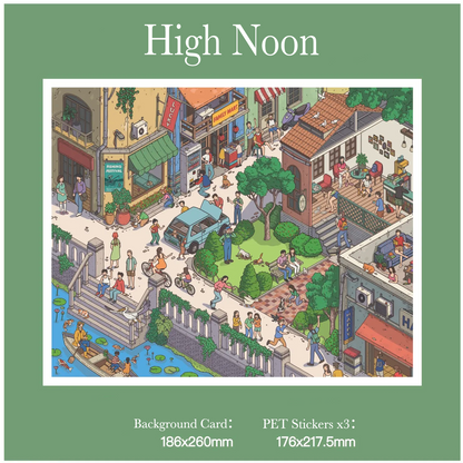 High Noon 3D Miniature Scene Sticker 