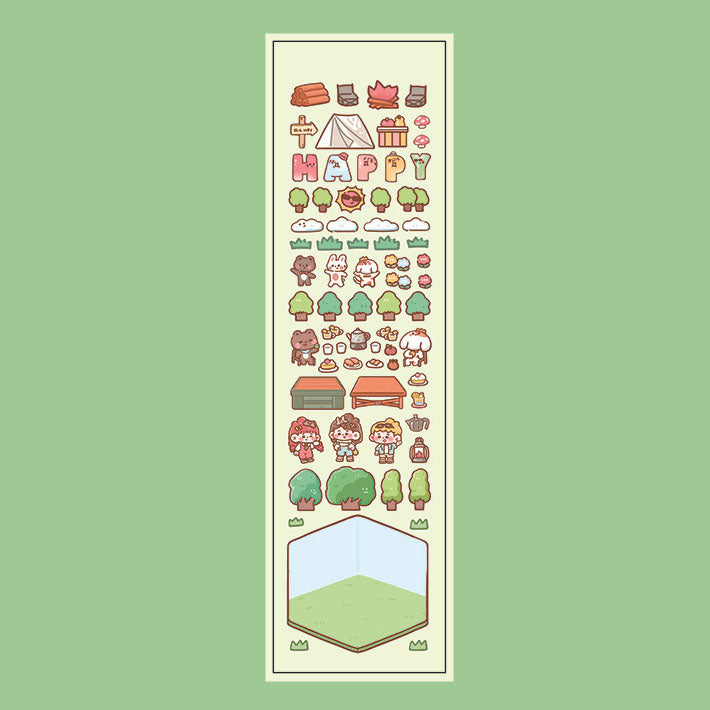 Wild Fun Camping DIY Mini Scene Stickers 