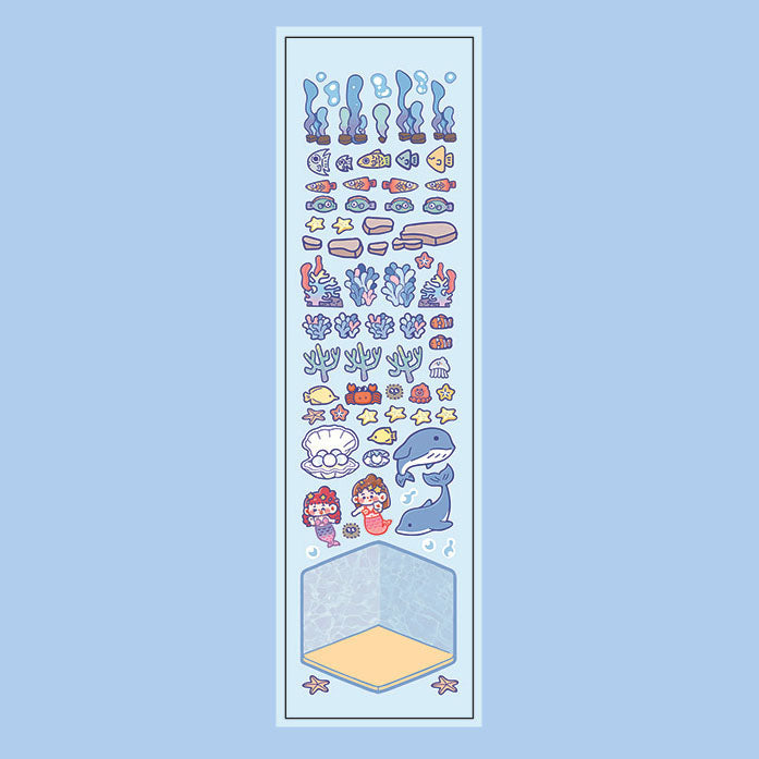 The Ocean World DIY Mini Scene Stickers 