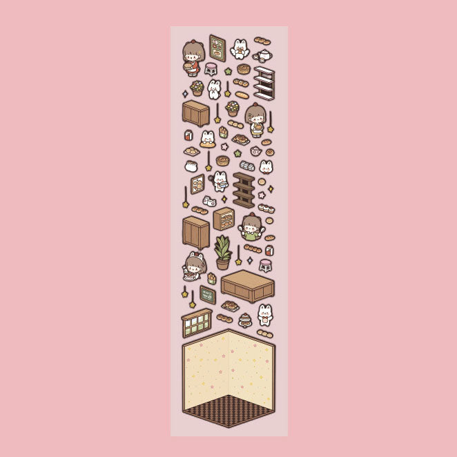 Cozy Oven Bakery DIY Mini Scene Stickers 