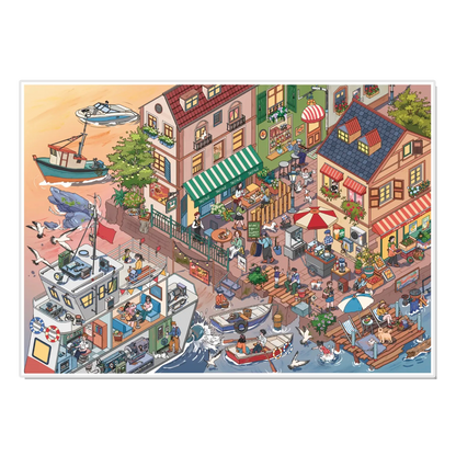 Early Evening 3D Miniature Scene Sticker