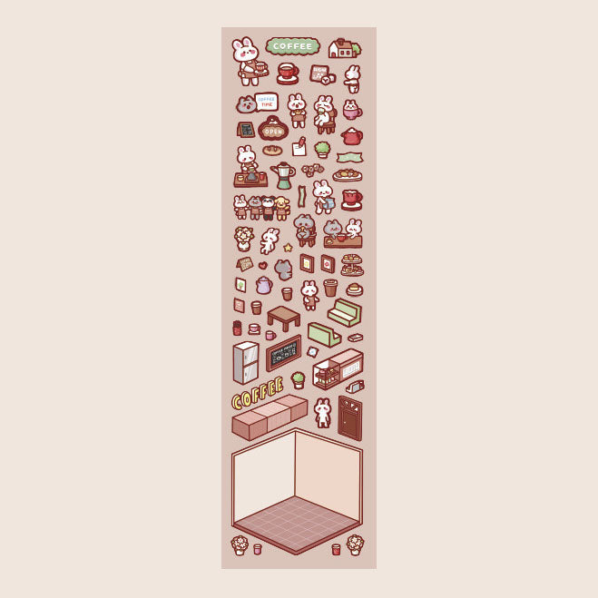 The Joyful Cafe DIY Mini Scene Stickers 
