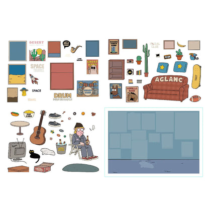 The Art of Living 2.5D Miniature Scene Sticker 