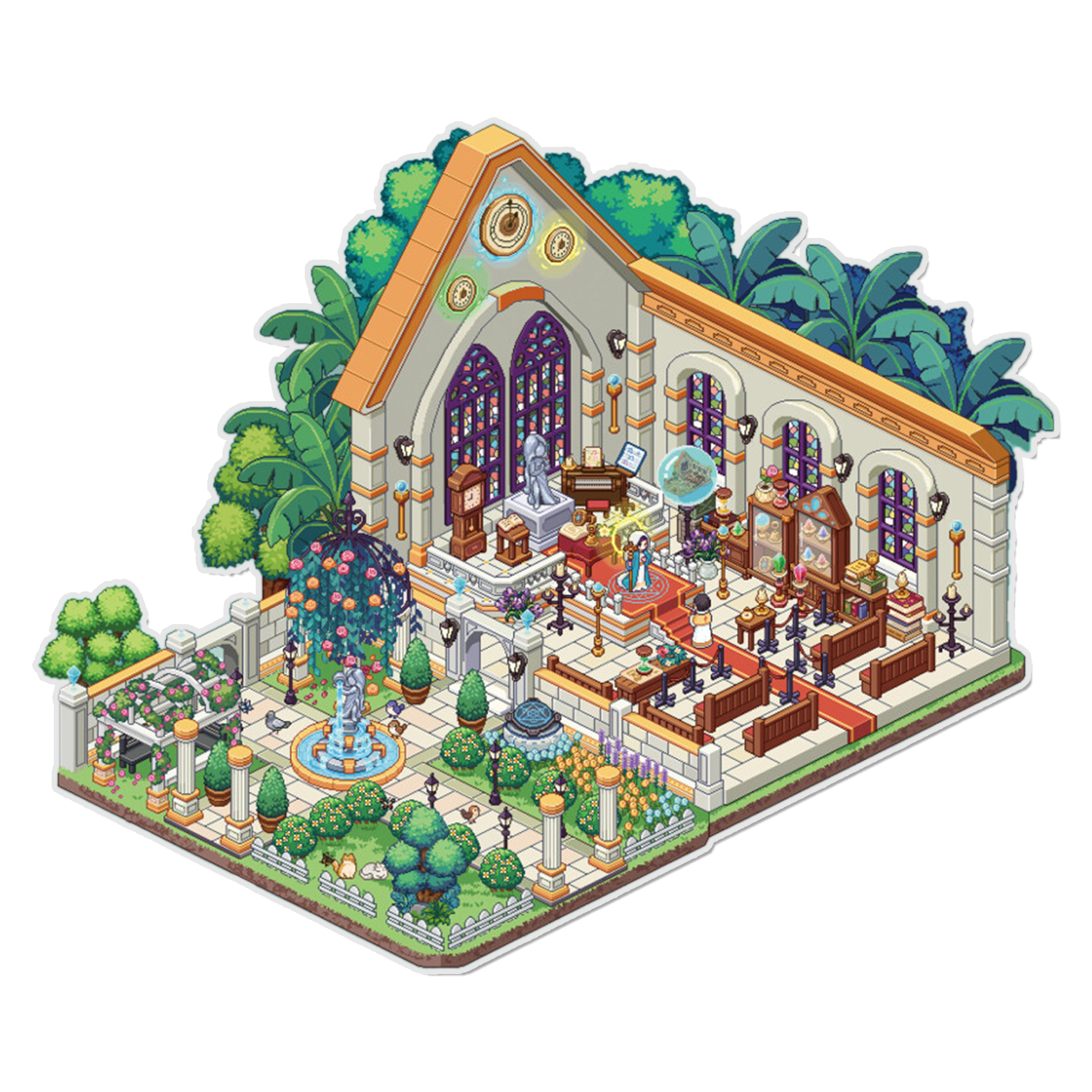 Aeon Altar 3D Miniature Scene Sticker 