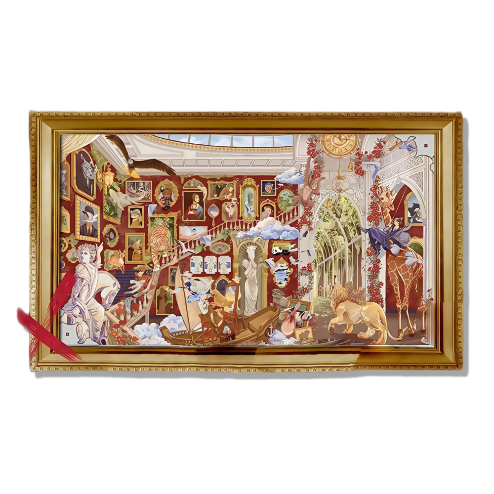 Art Museum Wonderful Day 3D Scene Sticker 