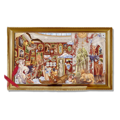 Art Museum Wonderful Day 3D Scene Sticker 