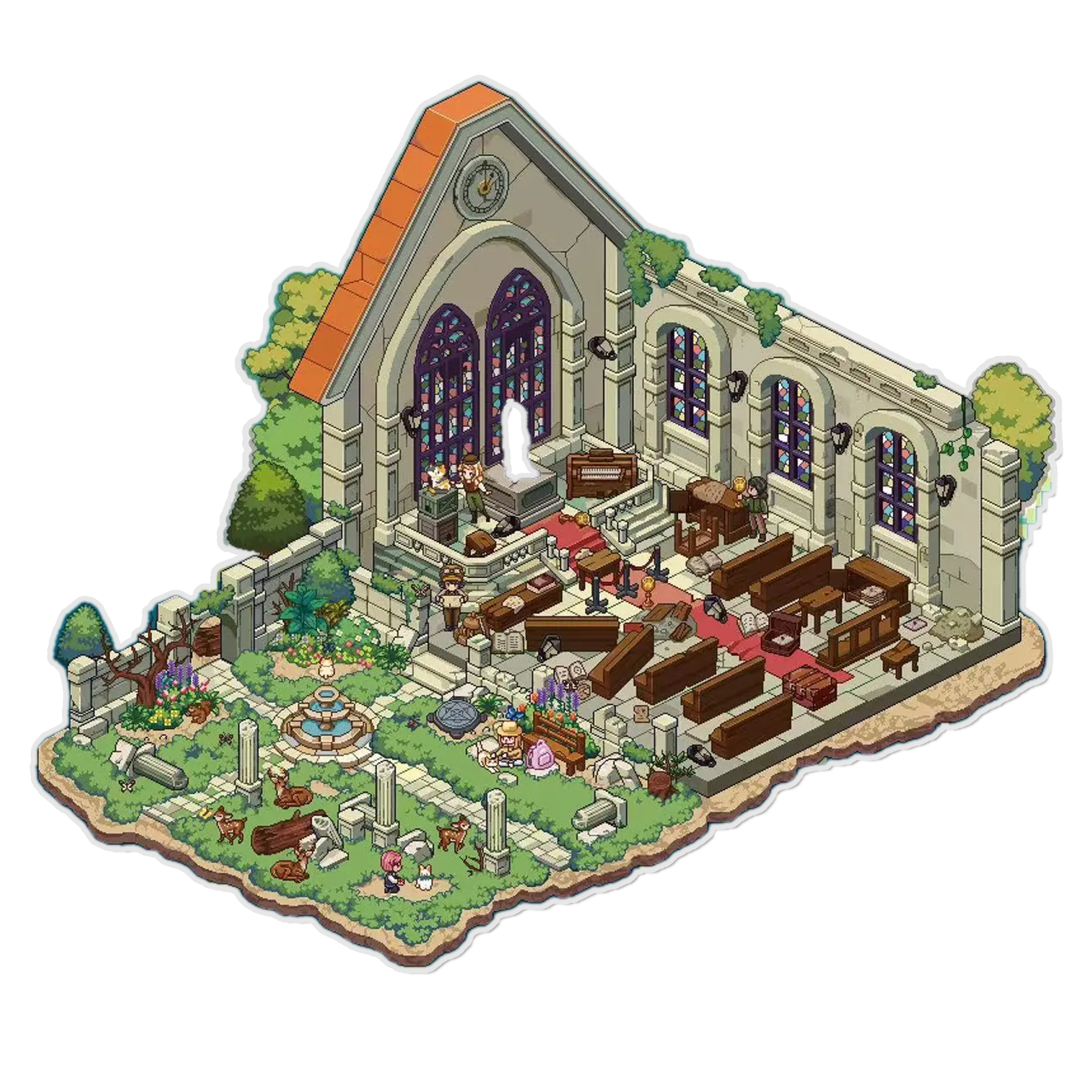 Chronos Sanctuary 3D Miniature Scene Sticker 