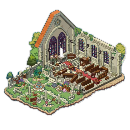 Chronos Sanctuary 3D Miniature Scene Sticker 