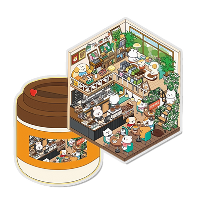 Dawn Drop 3D Scene Sticker 