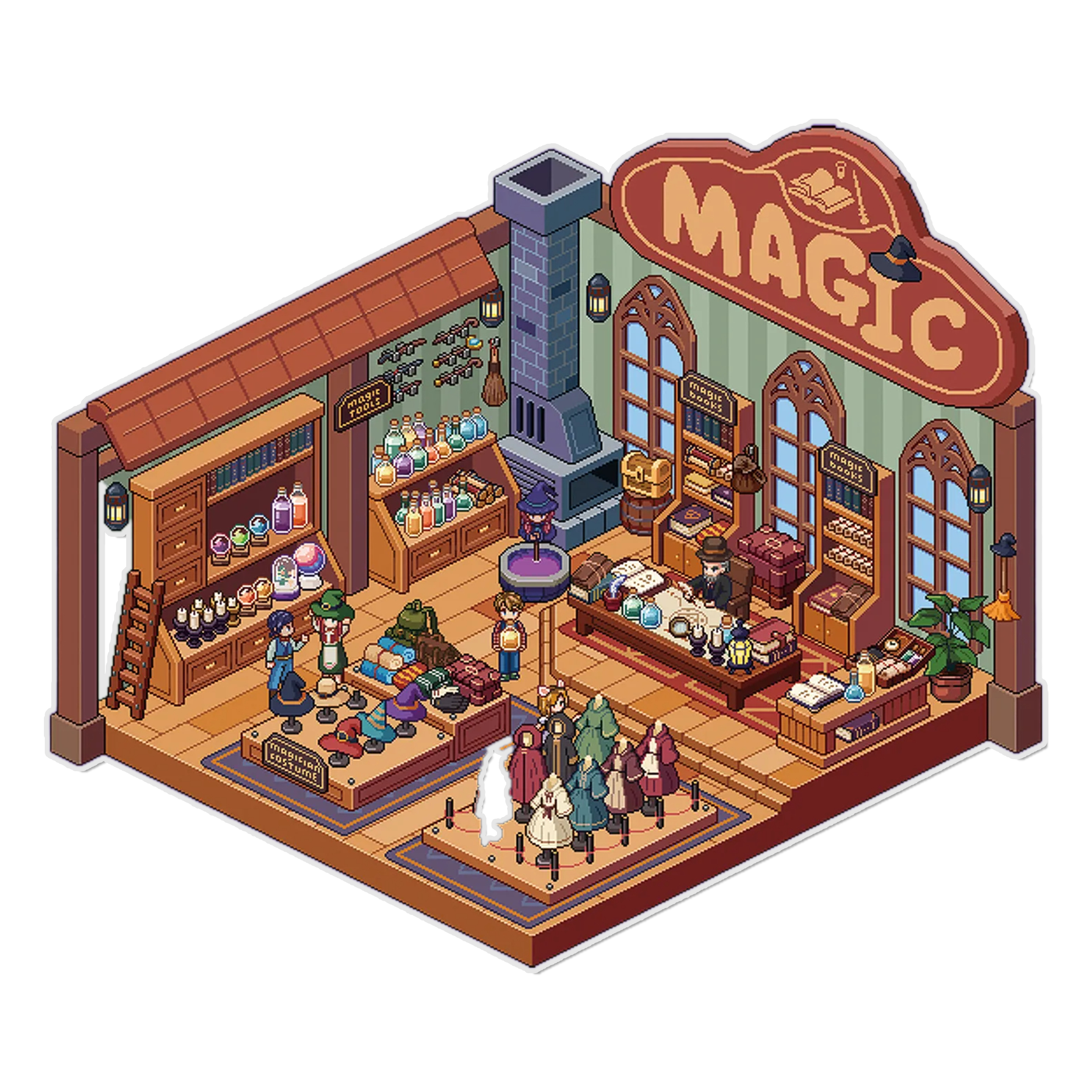 Enchanted Trinkets 3D Miniature Scene Sticker 