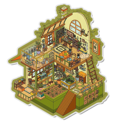 Institute of Botany 3D Scene Sticker 
