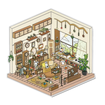 Living Nest 3D Scene Sticker 