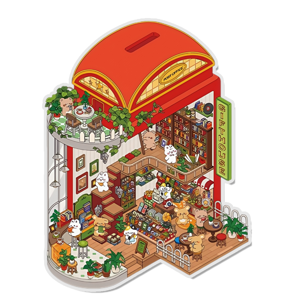 Memory Lane 3D Scene Sticker 