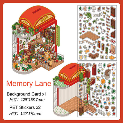 Memory Lane 3D Scene Sticker 