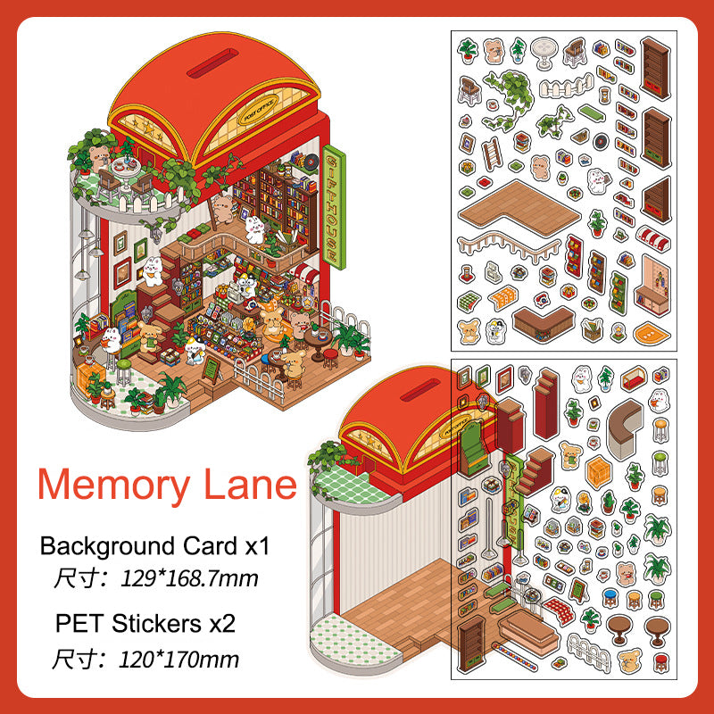 Memory Lane 3D Scene Sticker 