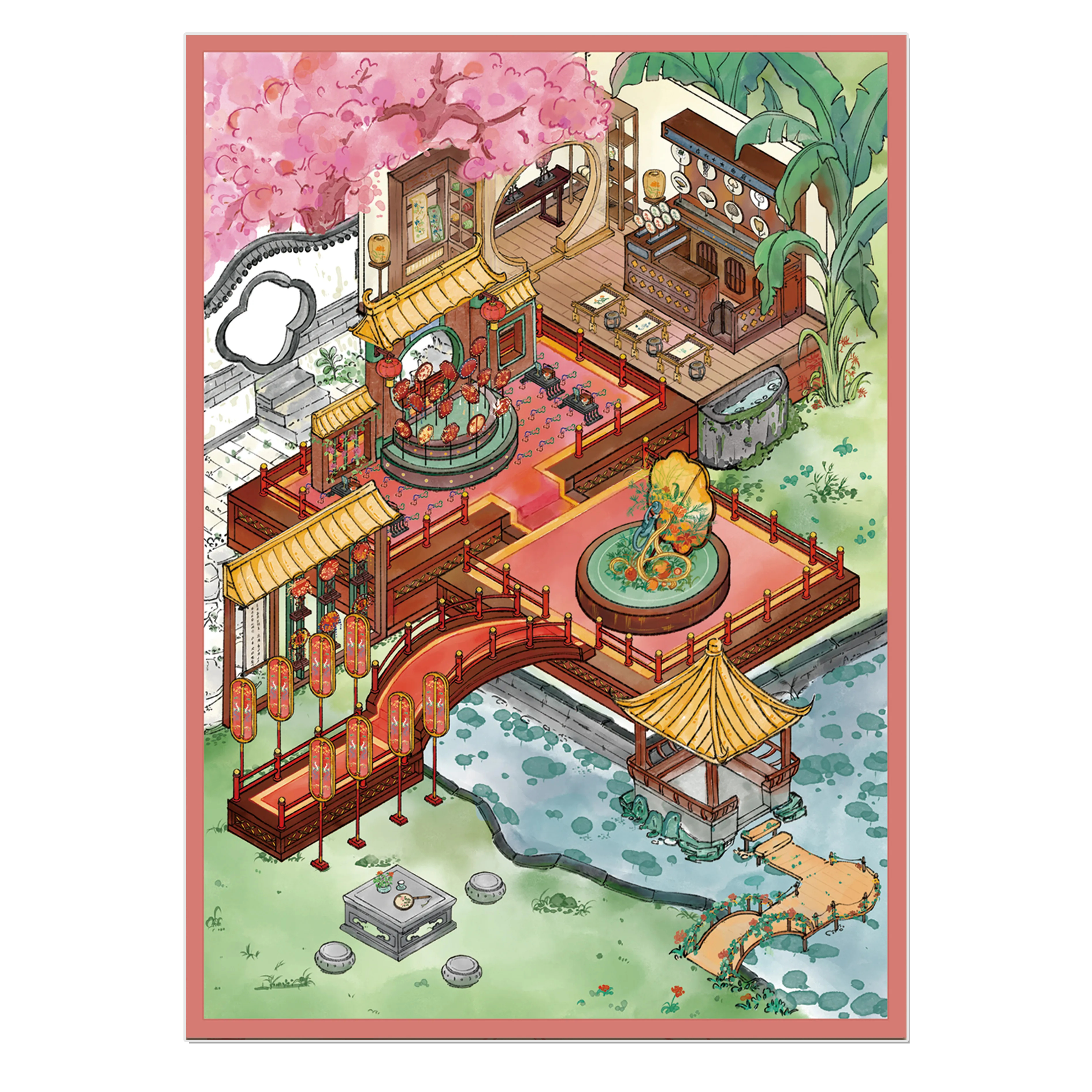 Mooncrest Fan 3D Miniature Scene Sticker 