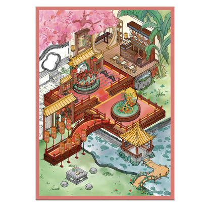 Mooncrest Fan 3D Miniature Scene Sticker 