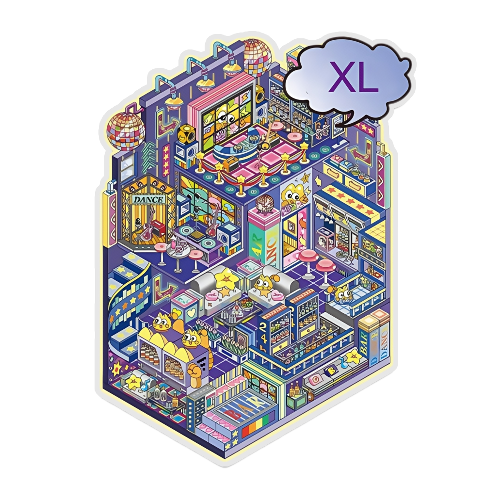 Disco Sprite 3D Scene Sticker 