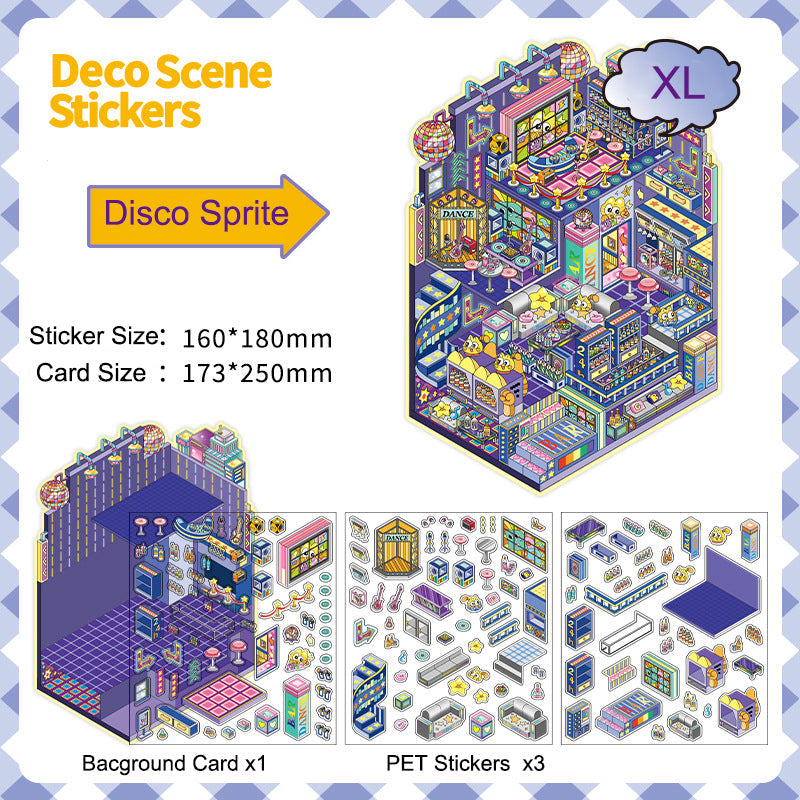 Disco Sprite 3D Scene Sticker 