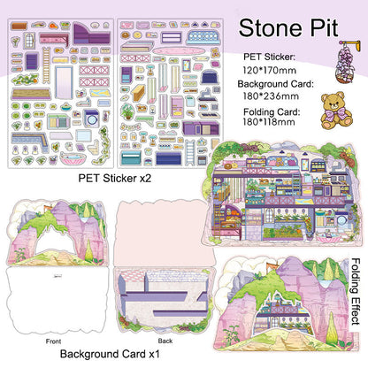 Stone Pit 3D Scene Sticker 