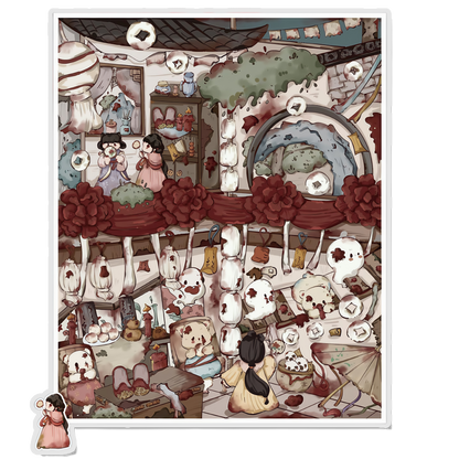 Old House Secret 3D Scene Sticker 