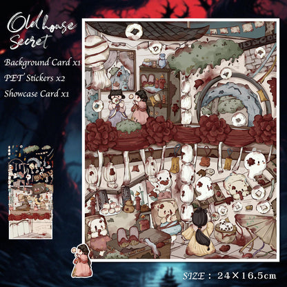 Old House Secret 3D Scene Sticker 