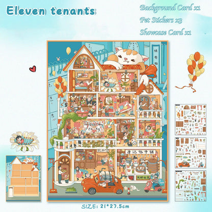 Eleven Tenants 2.5D Scene Sticker 