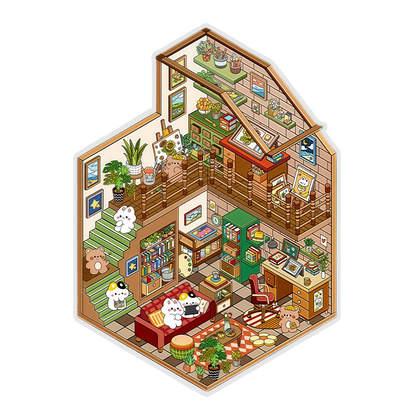 Midnight Atelier 3D Scene Sticker 