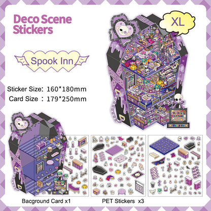 Spook Inn 3D Scene Sticker 