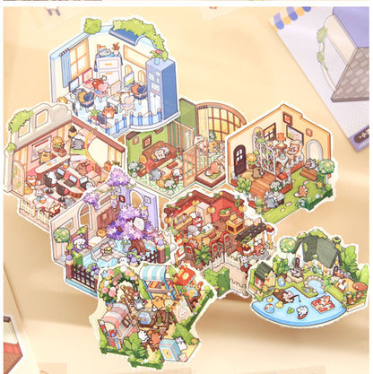 Vivid Park 3D Scene Sticker Book 
