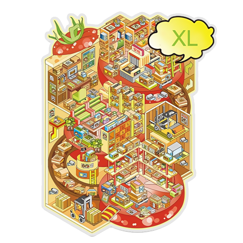 Tomato Zoom 3D Scene Sticker 
