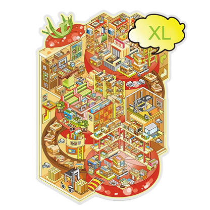 Tomato Zoom 3D Scene Sticker 