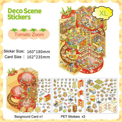 Tomato Zoom 3D Scene Sticker 