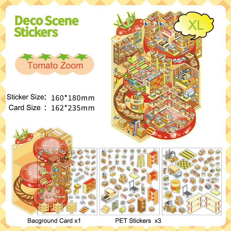 Tomato Zoom 3D Scene Sticker 