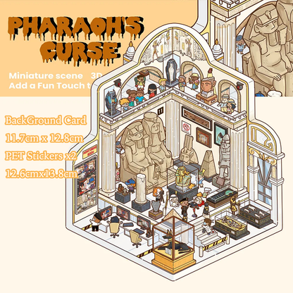 Pharaoh's Curse 3D Miniature Scene Sticker 